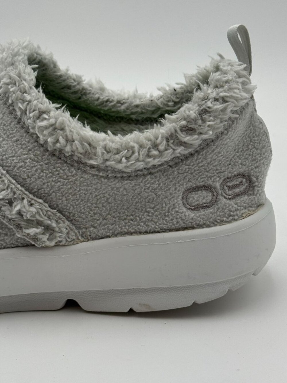 OOFOS OOcoozie Low Shoes W10.5 Slate Gray Recovery Slip Ons Walking Comfort - Picture 2 of 10